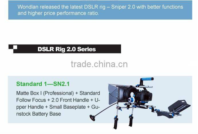 Wondlan Sniper 2.0 DSLR Camera Rig Video Stabilizers Shoulder Support System