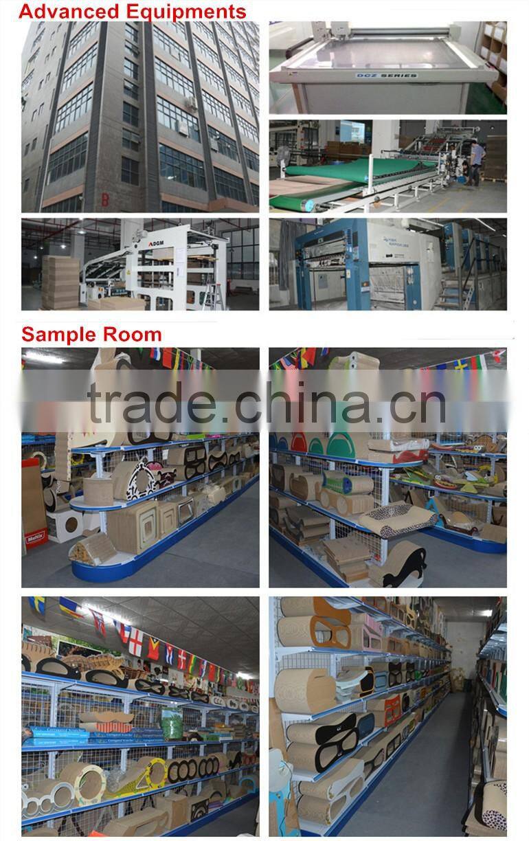 Promotional Pet Product cat mat Bed Corrugated cardboard Cat Scratcher with Catnip