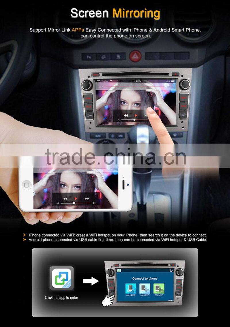 Ownice Quad Core Android 4.4 car DVD GPS for Opel Astra Antara Vectra bulit in wifi 3G