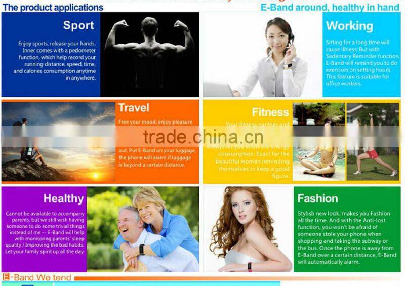 S55 bluetooth bracelet with Pedometer function; smart watch for Smart phone accessories--Bluetooth bracelet