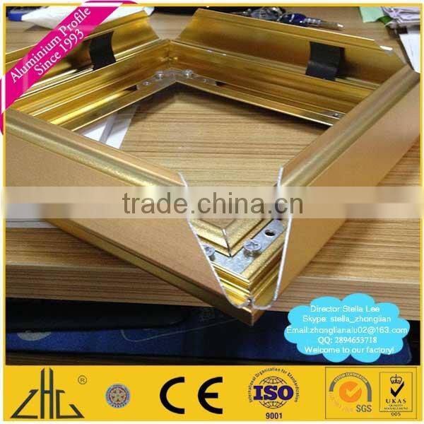 Aluminum profile for photo frame/photo printing on aluminum/ photo frame aluminum price/ anodised aluminium photo frames designs
