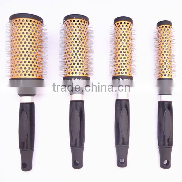 2014 new hot ceramic hair brush,nano tachnology ionic hair brushes