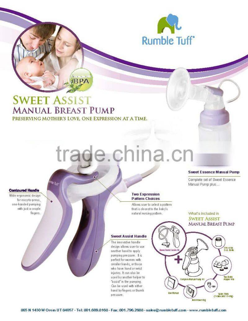 Rumble Tuff Manual Breast Pump BPA FREE