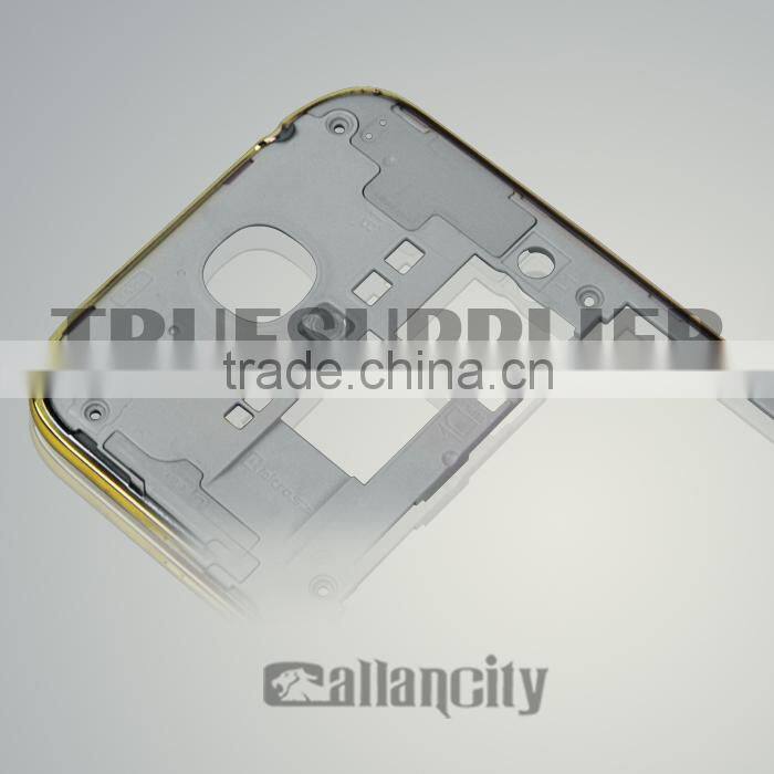 New design for Samsung gold middle plate for samsung galaxy s4 gold bezel front housing