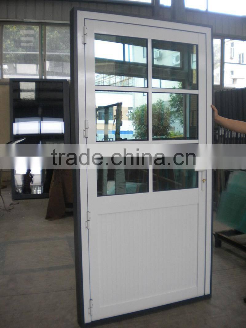 Elegant White Economical Oman Casement Door With Tempered Glass From China Supplier