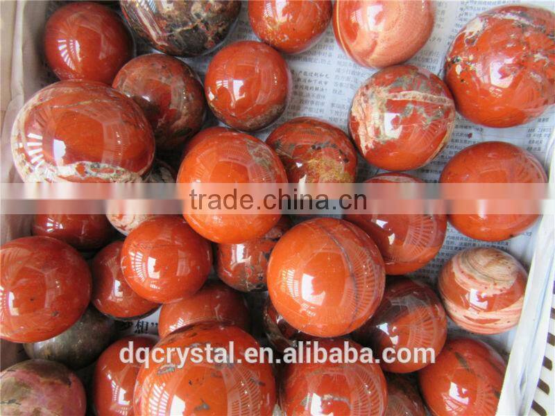 2015 natura red jasper quartz crystal balls large red Christmas crystal balls