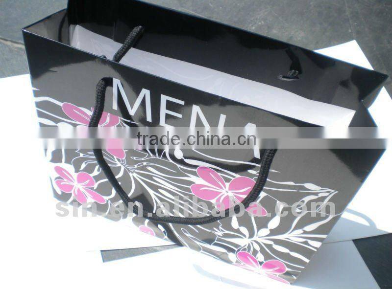 fasion design custom paper packaging bag