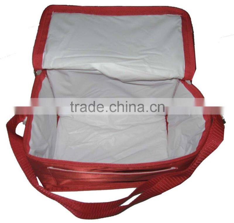 Cheap red PVC cooler bag