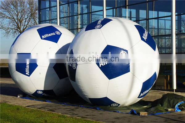 hot sale custom PVC inflatable funny football, inflatable advertising soccer ball for kids