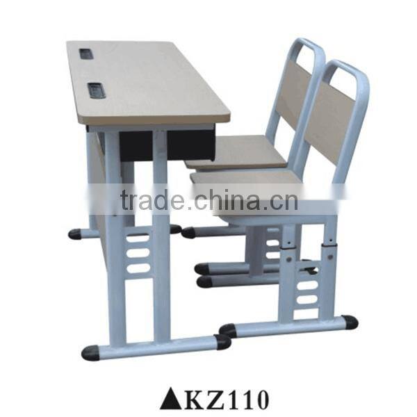 Standard middle school children school furniture classroom desk and chair KZ110