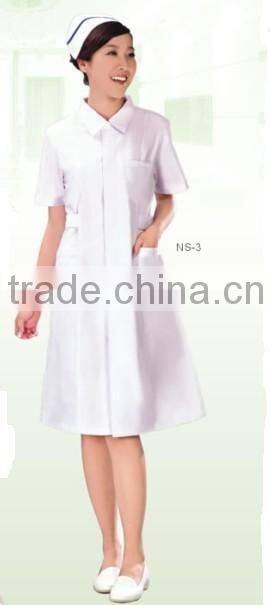 NS-3 White Nurse Uniform Dress