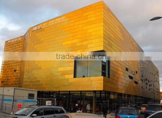 Gold Reflective coated glass for windows