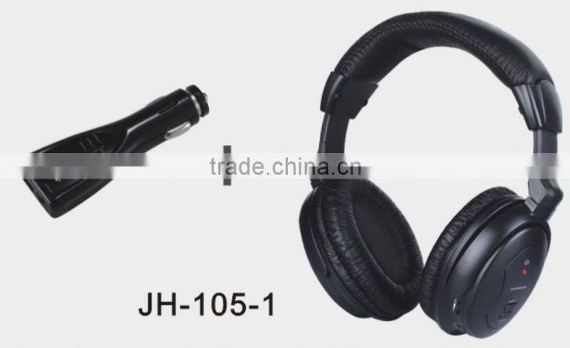 New best selling wireless FM transmitter with cigar lighter USB charger for using in Car to listen to iphone/ipad from JOYSHIYA