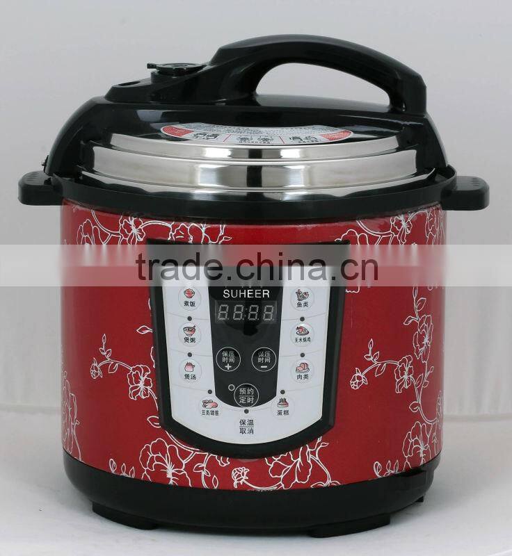 Digital industrial large stainless steel pressure cooker