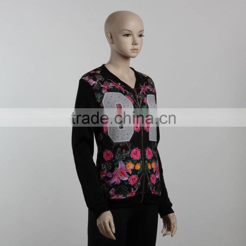 F5W20103 Women Printed Bomber Jackets