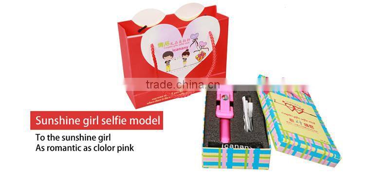 colorful choice mini bluetooth selfie stick wireless