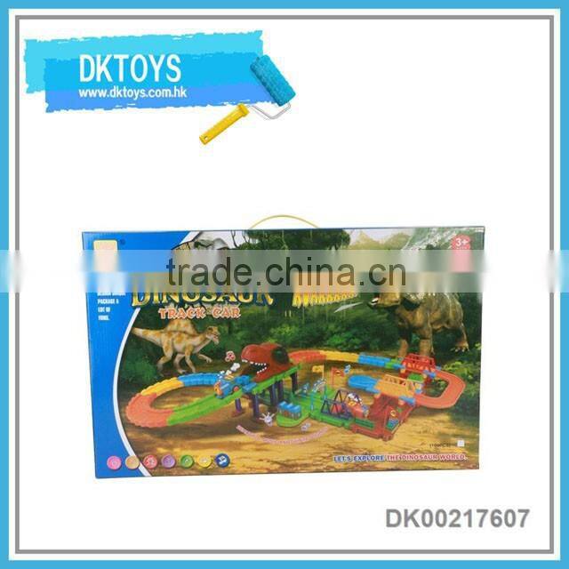 Dinosaur world b/o railway train block