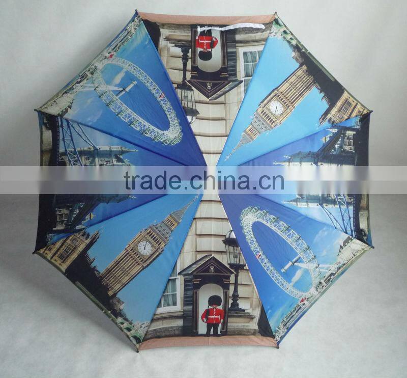 2016 new design london print umbrella, custom london printing umbrella