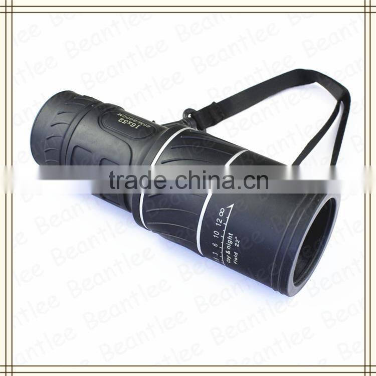 promotional high quality military night vision single binocular 16X52, long distance single binocular for sale