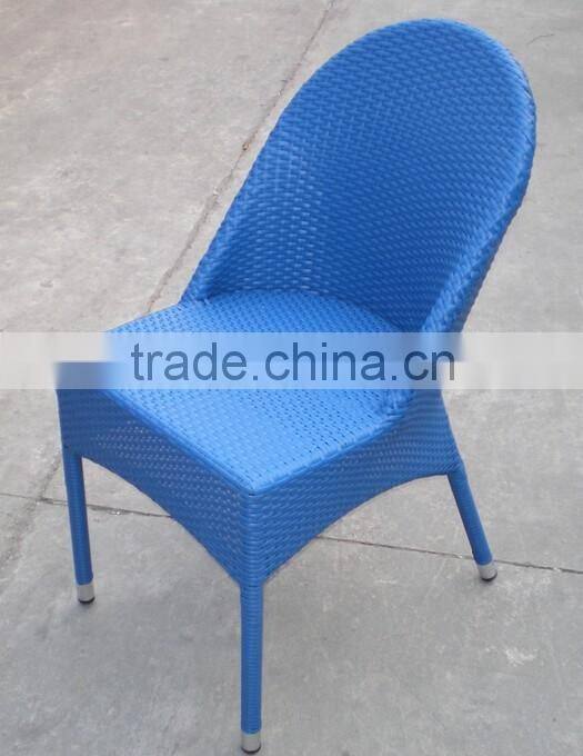 Colorful outdoor chair PE rattan chair outdoor children chair