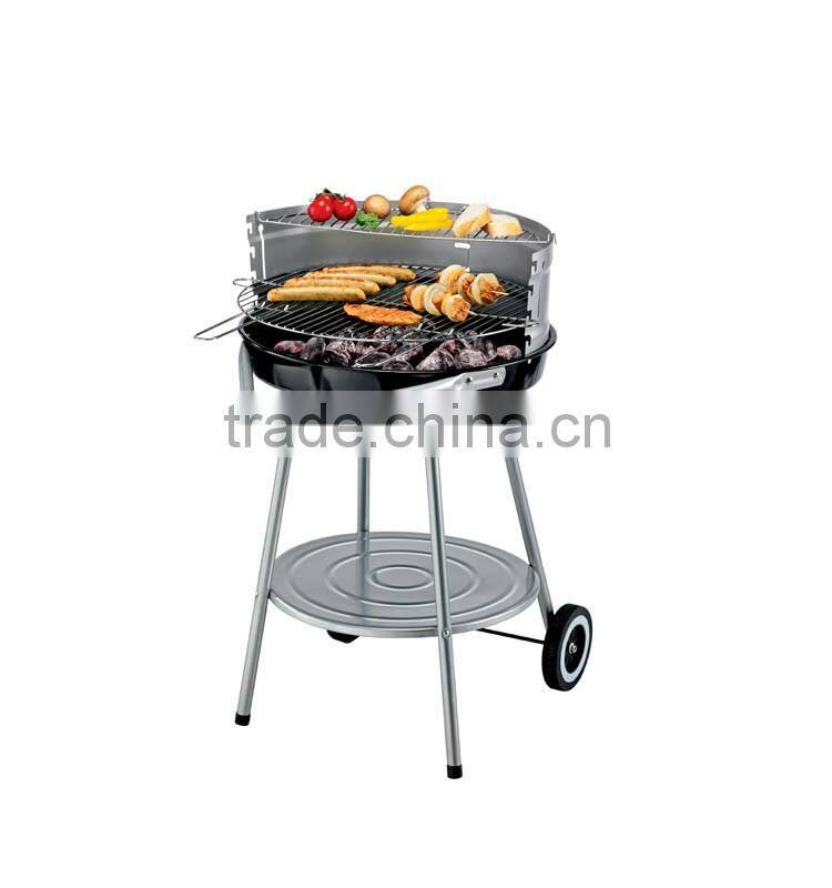 Tabletop round charcoal grill with different color