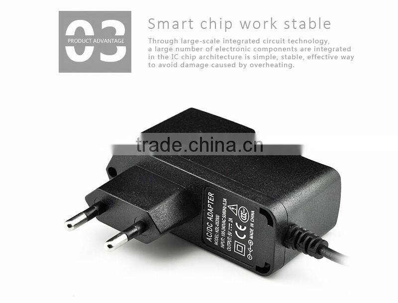 Wall mounted switching power supply 9v 100ma power adapter