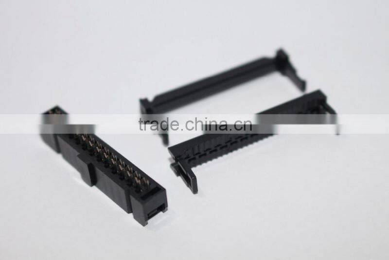 IDC socket 2.54mm flat cable black 26pin