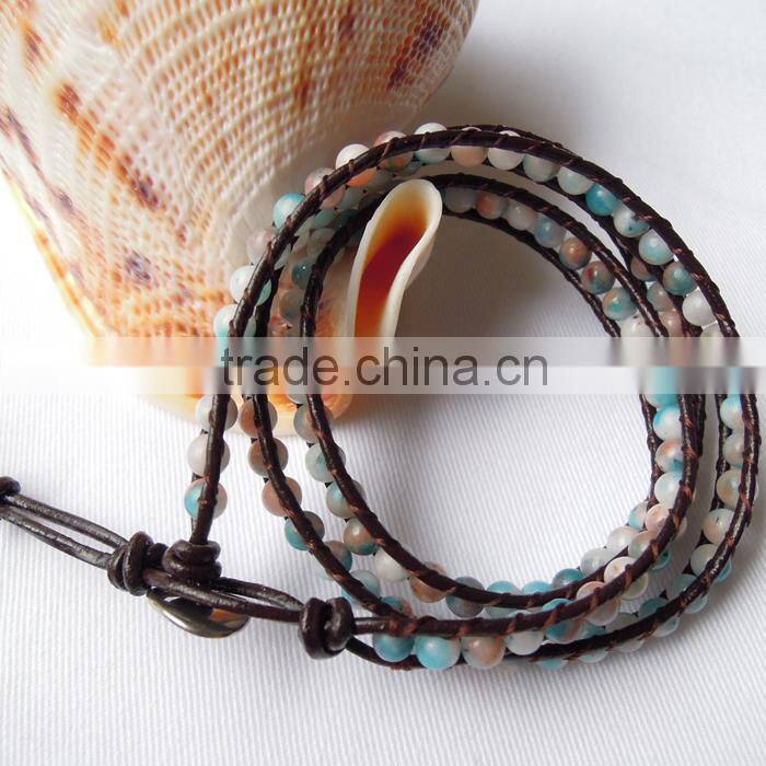 new fashion charging bracelet leather best gift to friends