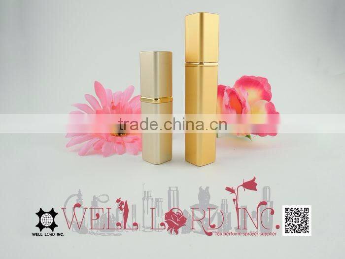 5ml elegant silver screen printing aluminum purse atomizer