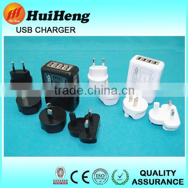 Hot sale 4 port universial usb wall charger usb wall charger ac 100 240v