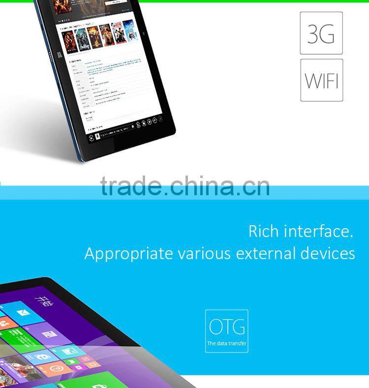 11.6" quad core 2.4GHz CPU windows tablet pc with keyboard