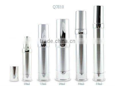 Round airless pump bottle