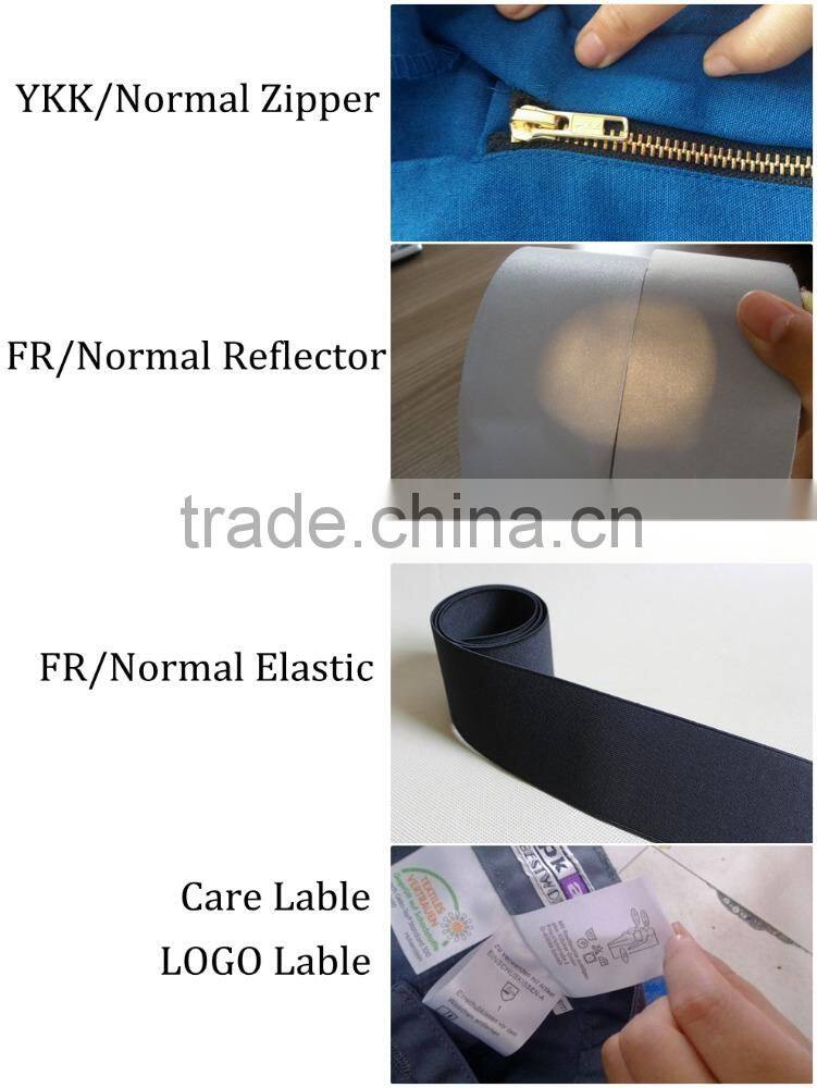 4 Grade Color Fastness to Light 100 Cotton Fire Resistant Offshore Coverall