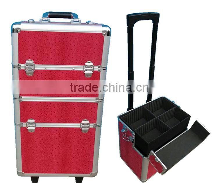 Keifai Customizable Multi-Functional Jewelry Trolley Case With Wheel