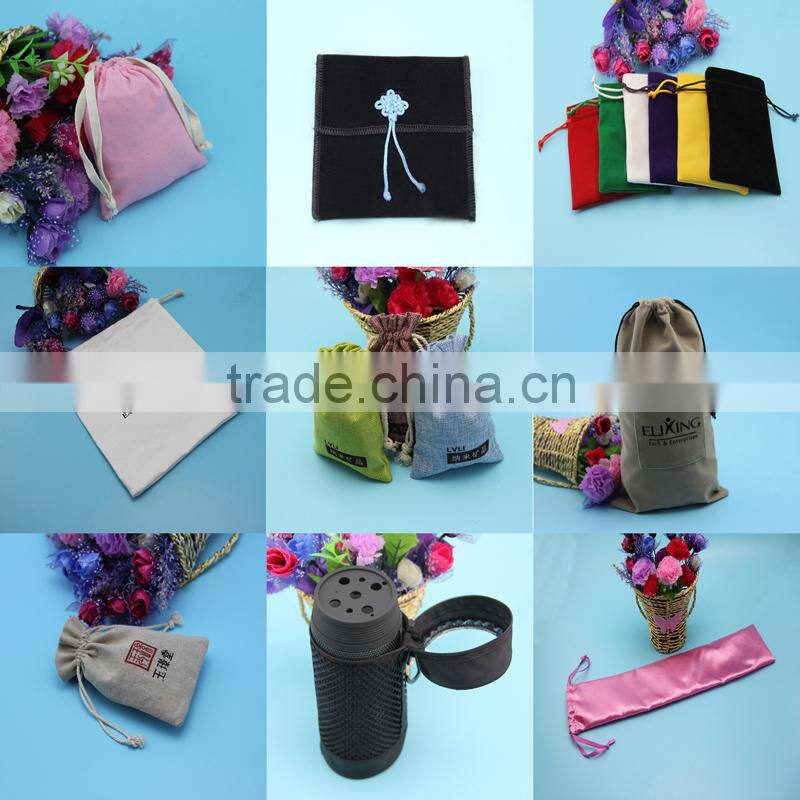 Organic small drawstring cotton gift bag exporter