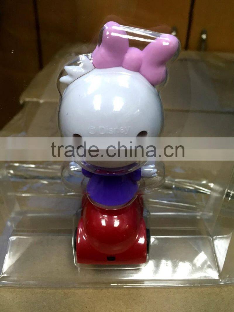 Daisy Duck Figure Pull-back Vehicle,Customized Cute Plastic Car Toys
