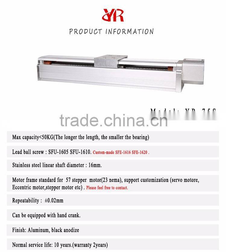 2017 New mini CNC part with linear guide rail stainless steel lead screw for cnc machine YR75S