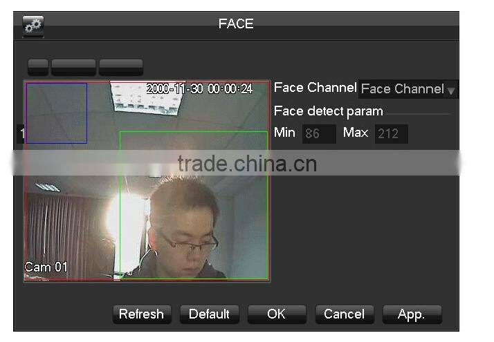 2016 Onvif 8ch/16ch/32ch face recognition nvr support poe