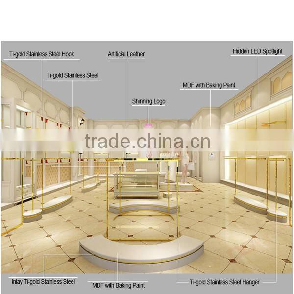 Indoor Mall Showcase of Clothes Cabinet Design