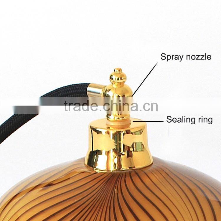 300ml Handmade Luxury Modern Leopard Print Art Cased Glass Perfume Bottle / Empty Airbag Scent Bottle