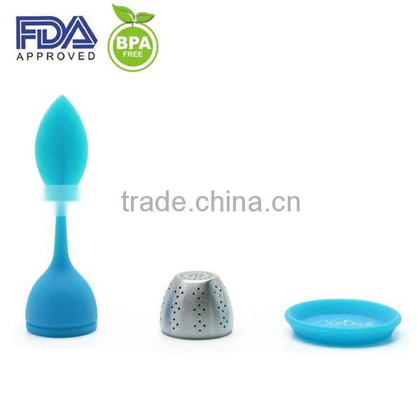 Leaf Tea Infuser Silicone Bottle With Tea Strainer