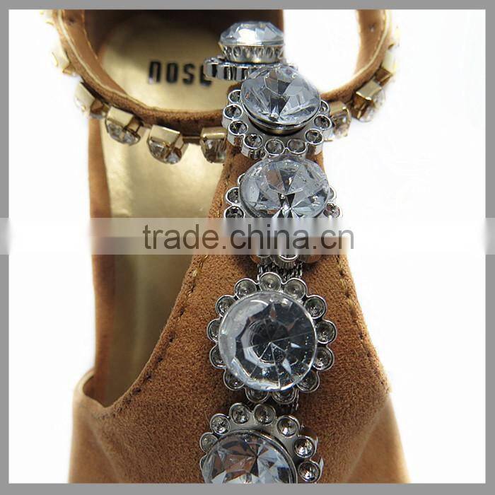 Fashion Sandals Crystal Chain High Heels Shoes Decoration For Shoes