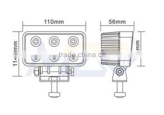 MZ LED OFFROAD Light 4.5'' 18W Work Lamps for truck SUV ATV 6x3W EPISTAR super brightness good quality car lighting CE IP67 RoHS