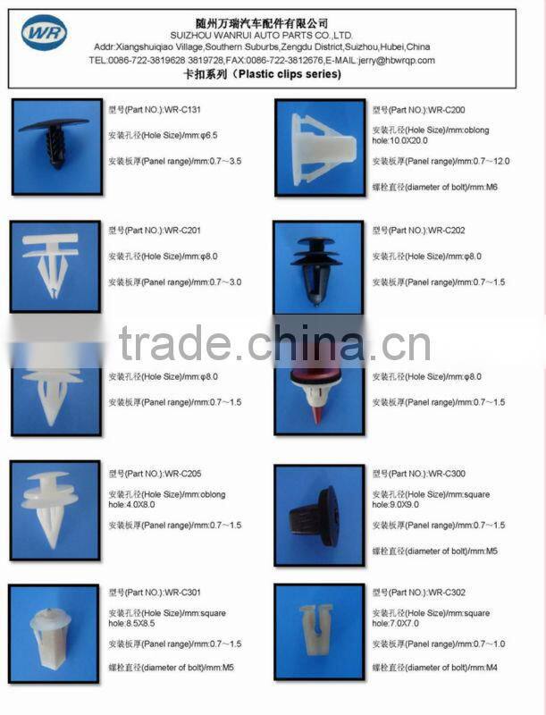 Auto Fastener and plastic rivet