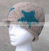 hand knitted crochet hat