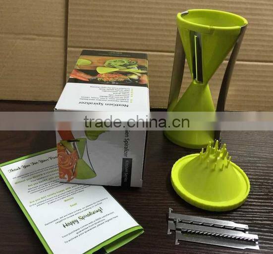 Amazon hot seller kitchen tools handy japanese spiral slicer vegetable spiralizer vegetable fruit spiralizer kitchen tool