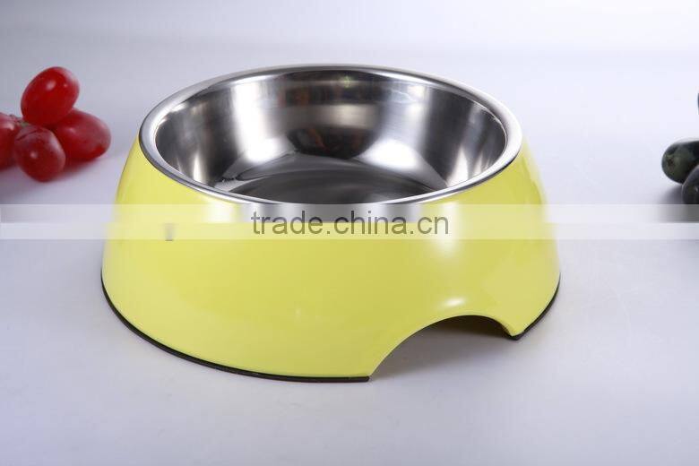 New design 100% melamine pet bowl/ Cow pattern melamine pet bowl yorkshire canary birds