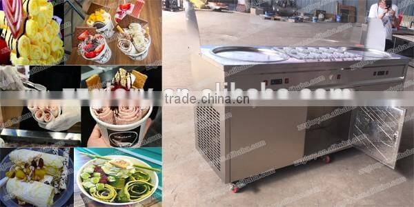 Imported Compressor High Efficiency Fried Ice Cream Machine