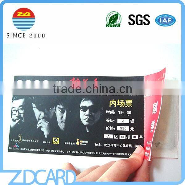 Wholesale UHF Encoding rfid Paper Ticket