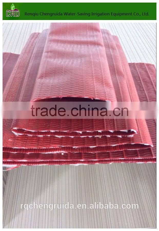 high quality red flat irrigation hose